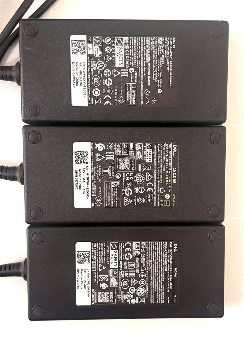 Dell Charger 180W 19.5V 9.23A Big Pin Original AC Adapter In Excellent Working Condition