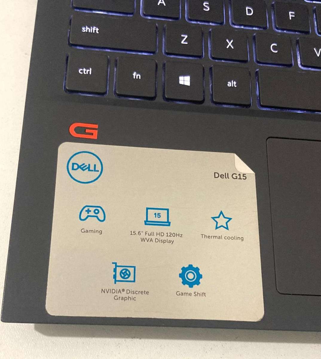 Dell G15 5510 Gaming Laptop i5 10th gen 8gb 256gb 4gb Nividia GeForce GTX 1650