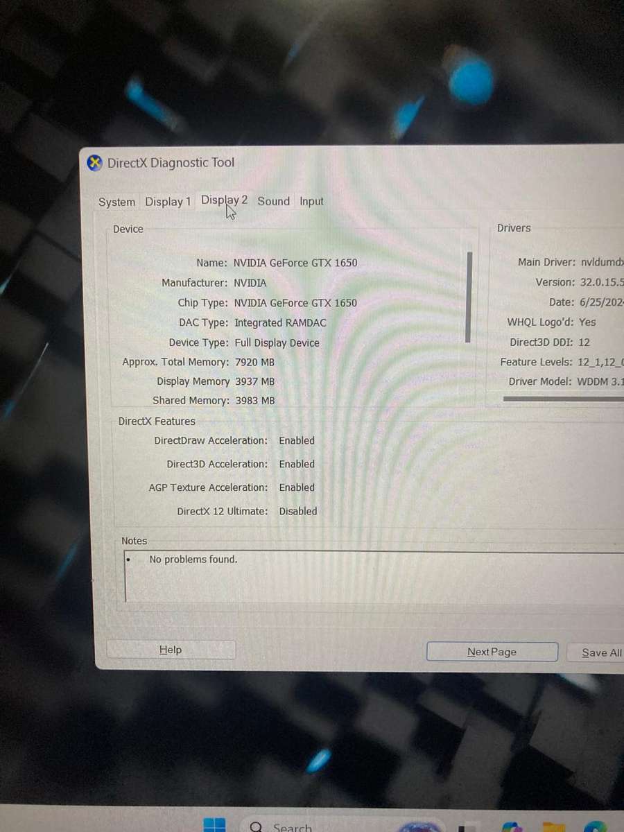 Dell G15 5510 Gaming Laptop i5 10th gen 8gb 256gb 4gb Nividia GeForce GTX 1650