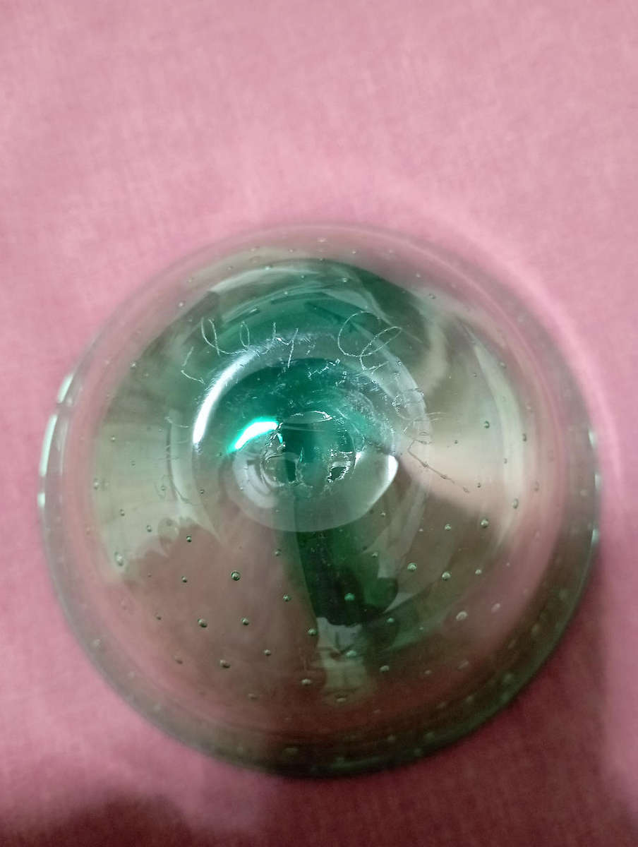 S.A. Art glass bowl...signed Shirley  Cloete