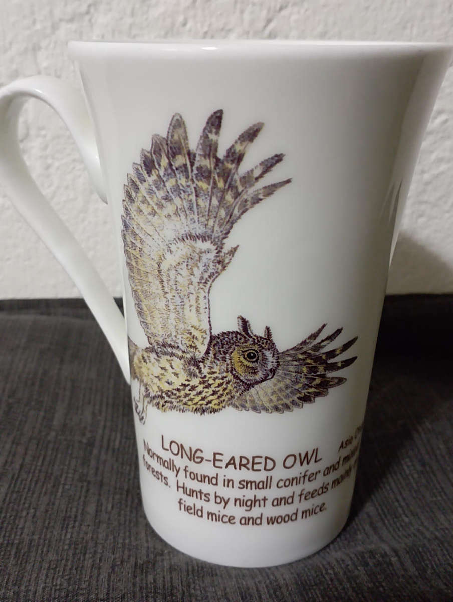 Ray Kirkham Protected Species..Latte mugs fine bone china x3 in excellent condition