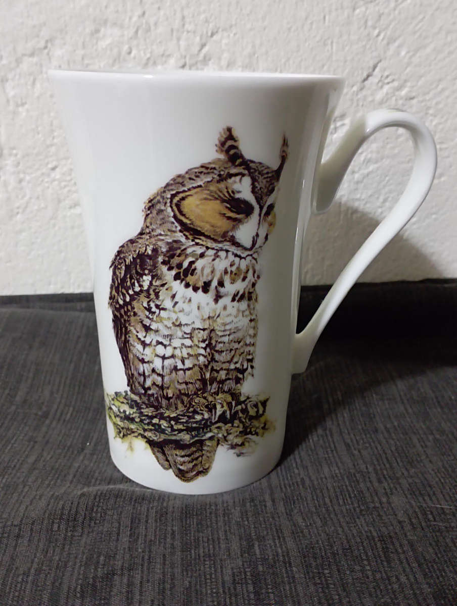Ray Kirkham Protected Species..Latte mugs fine bone china x3 in excellent condition