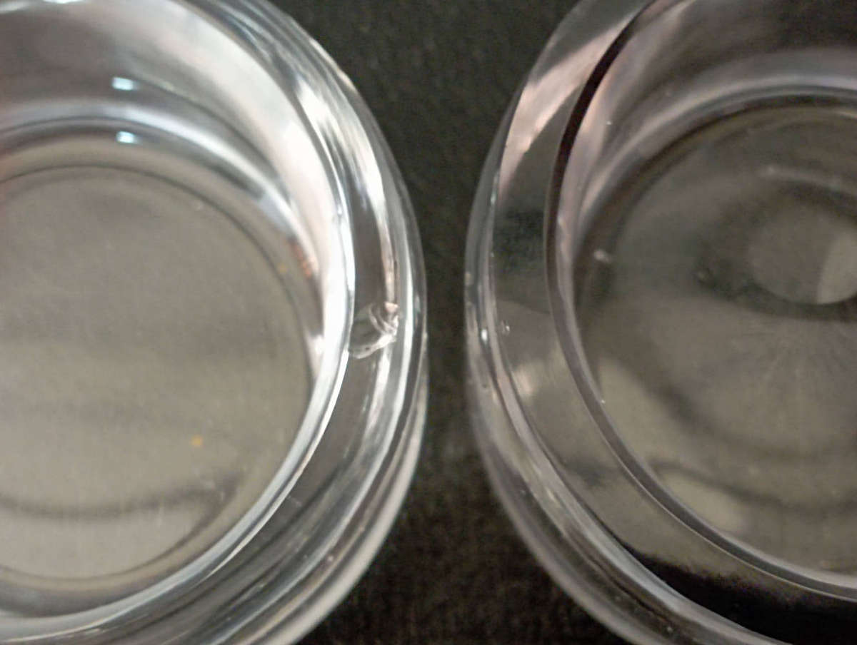 Birmingham hallmarked silver Lidded glass jars