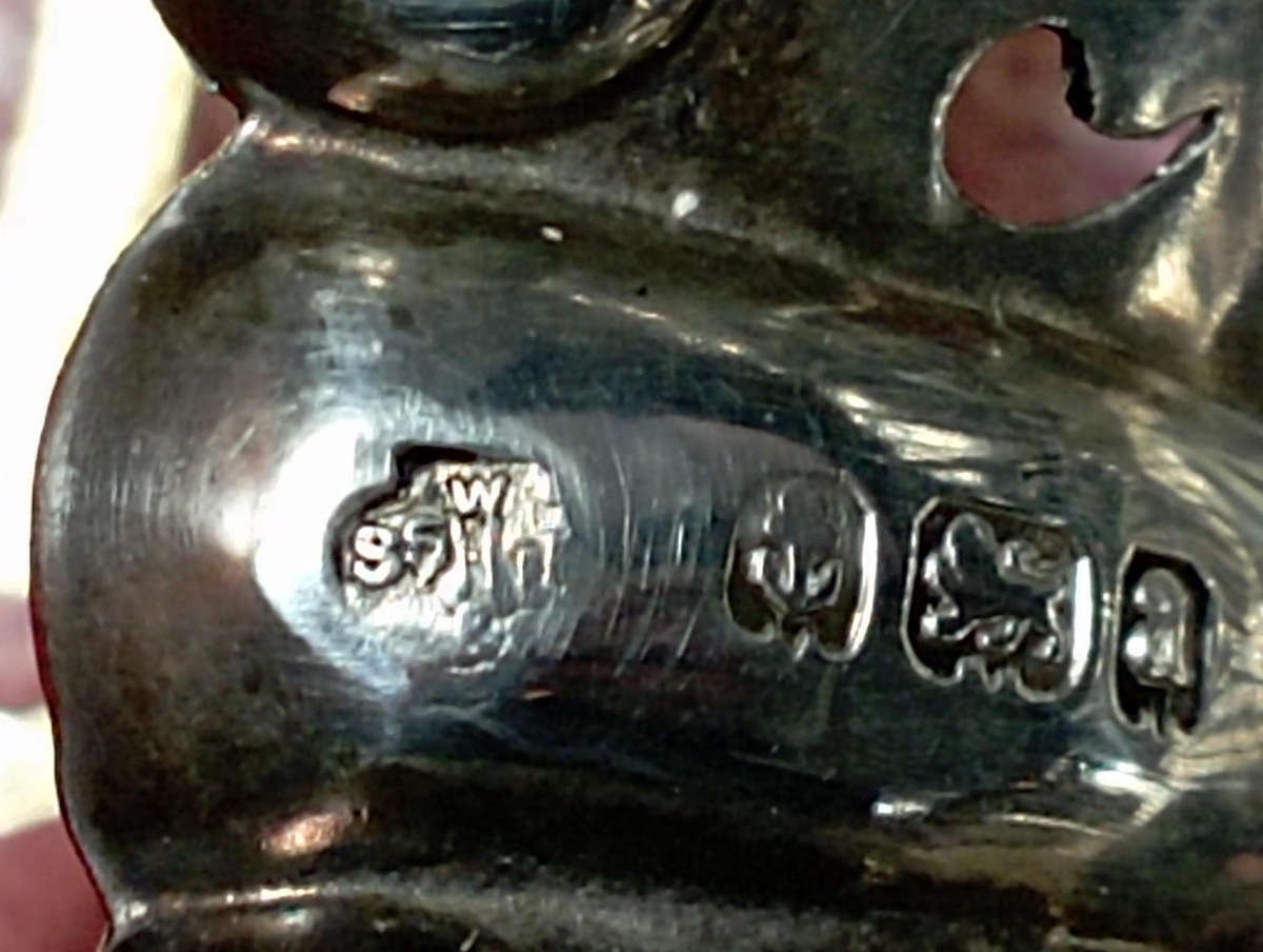 Birmingham hallmarked silver. Small.pierced Bon Bon dish weigh 37 grams .. selling as per scan