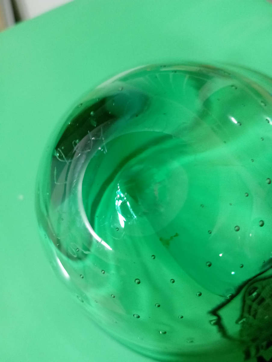 S.A. Art glass bowl...signed Shirley  Cloete