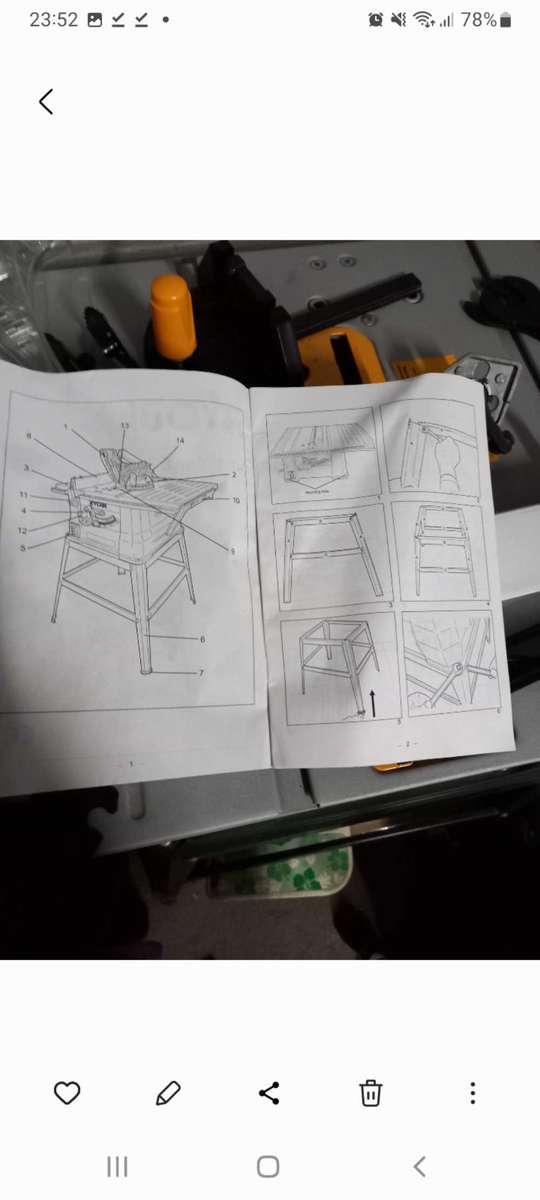 TABLE SAW Ryobi HBT-254L 254mm Table Saw