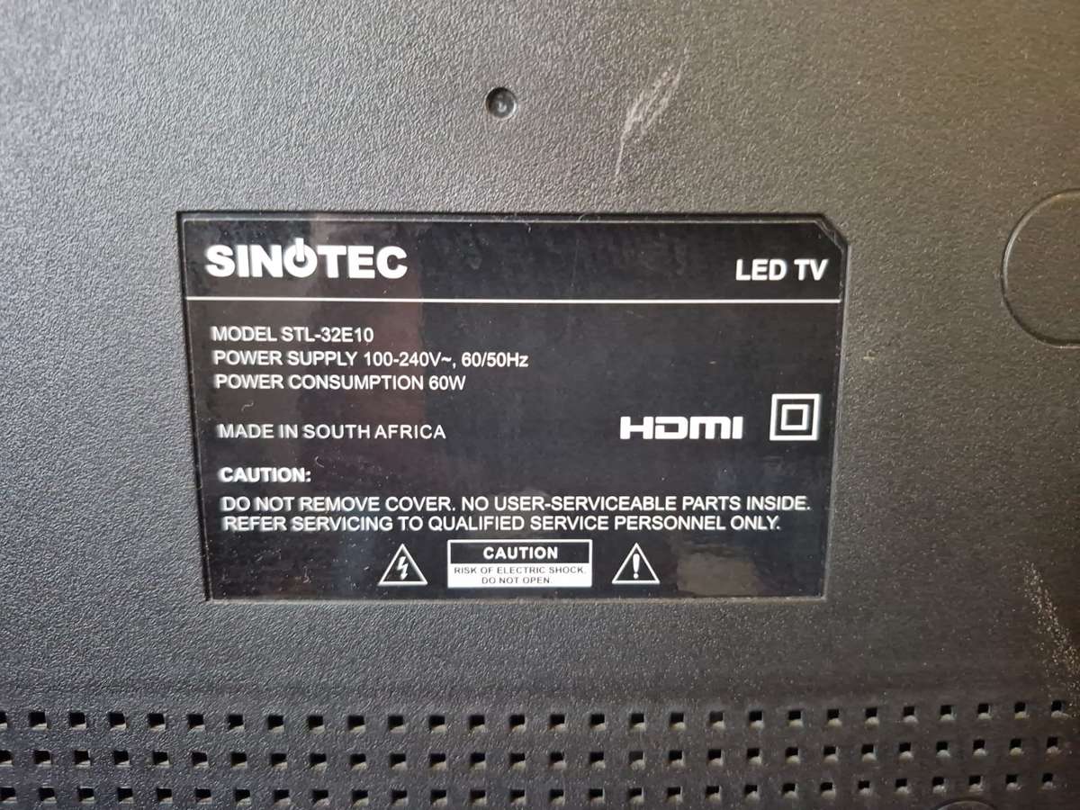 Sinotec 32" HD Ready LED TV (Model: STL-32E10) (Pre-owned)