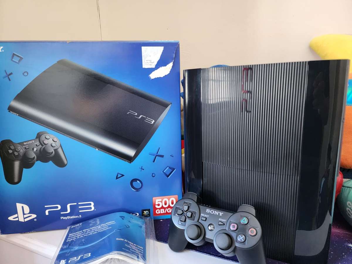 PS3 500GB Super Slim (Original Packaging) - Prestine Condition