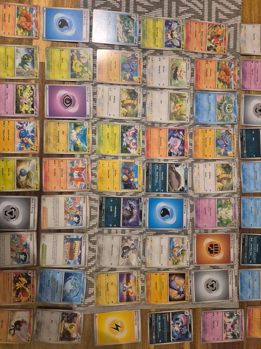 60 Common and Uncommon Pokémon Cards Obsidian Flames