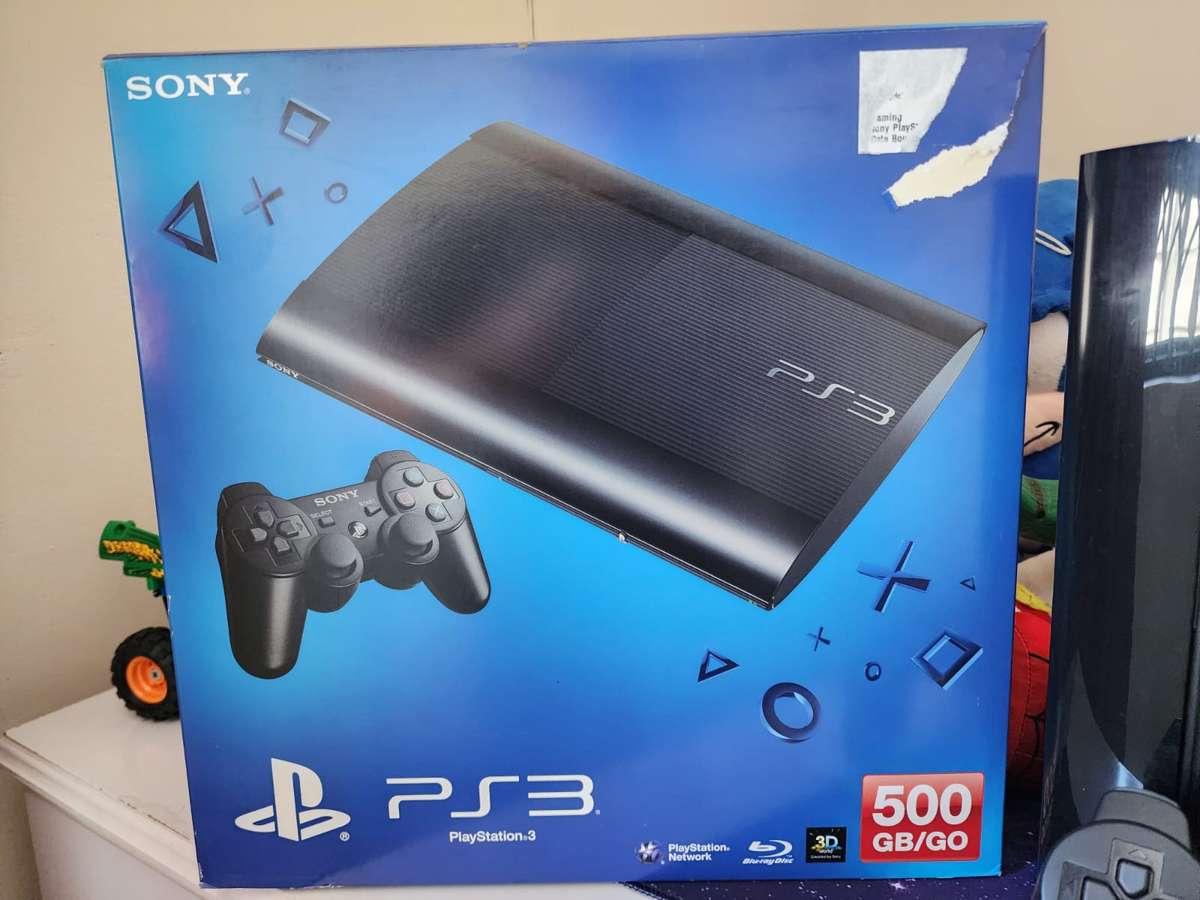 PS3 500GB Super Slim (Original Packaging) - Prestine Condition