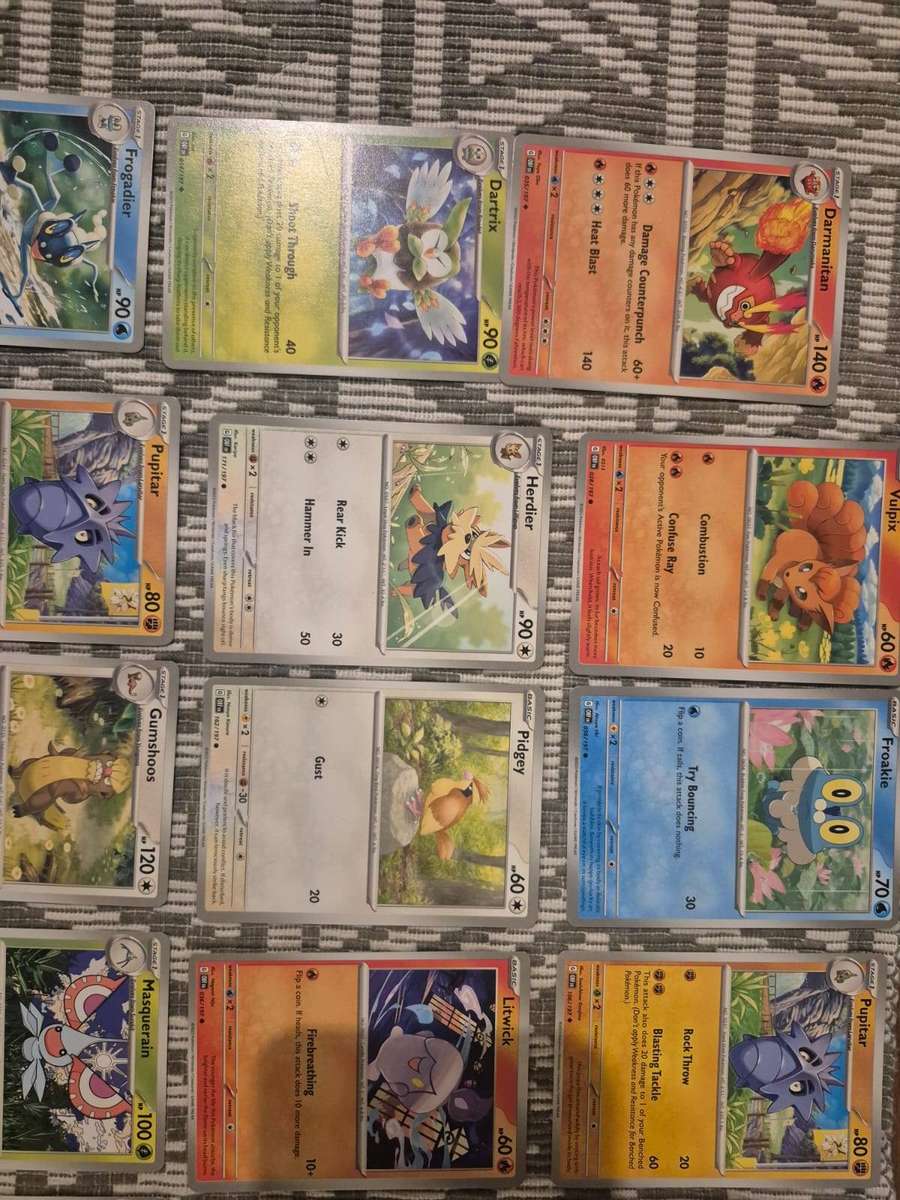 60 Common and Uncommon Pokémon Cards Obsidian Flames