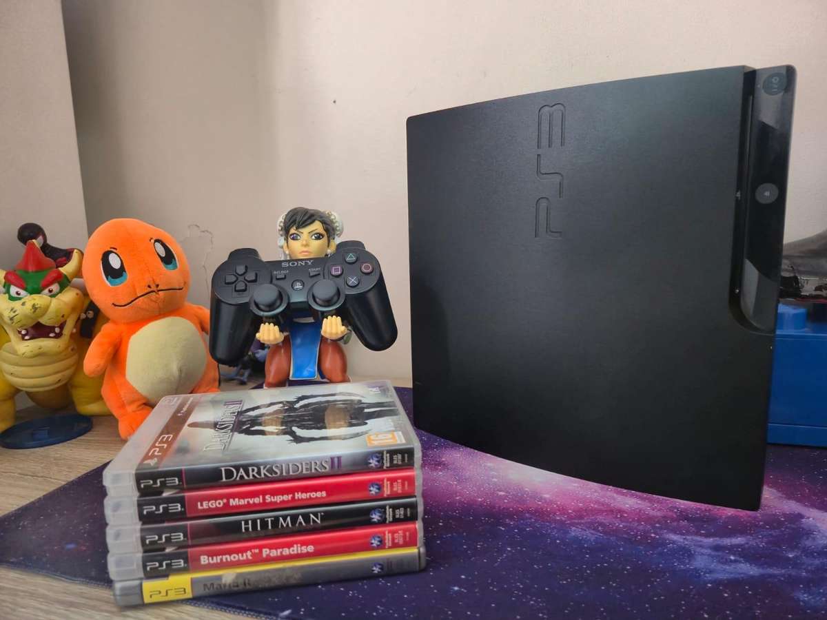 PS3 160GB Slim, 12 Games, 1 Control (Pre-owned)