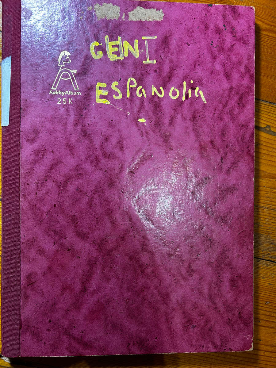 stamp album mostly chile stamps