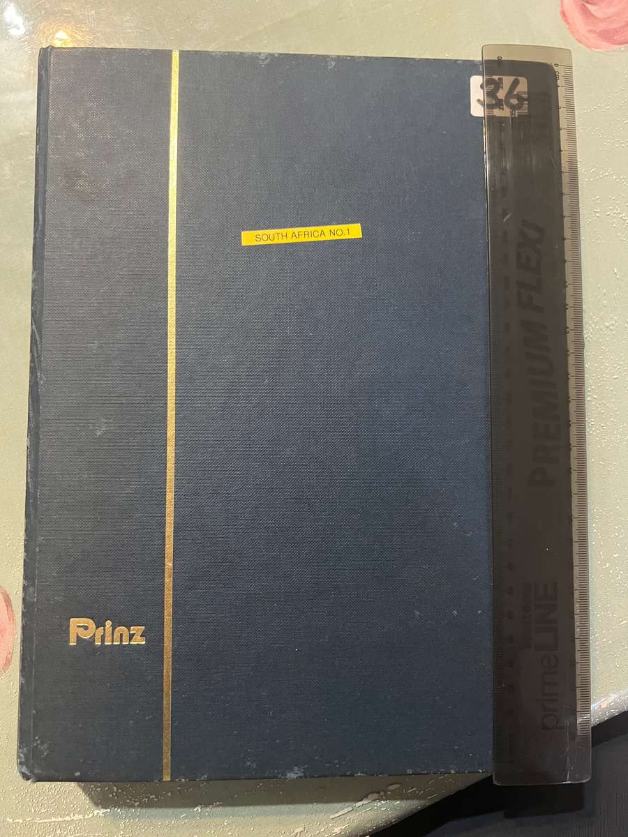 album full of South African stamps
