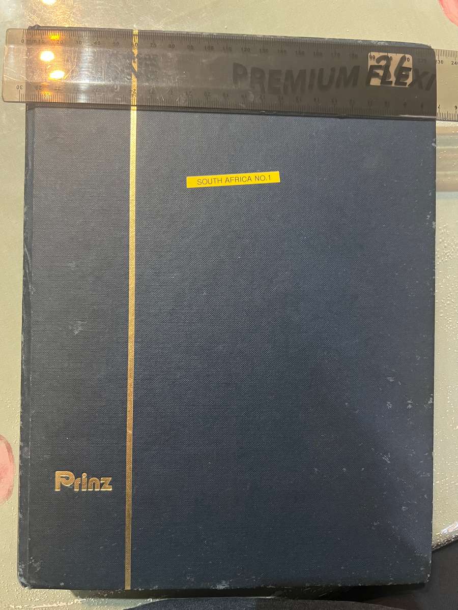 album full of South African stamps