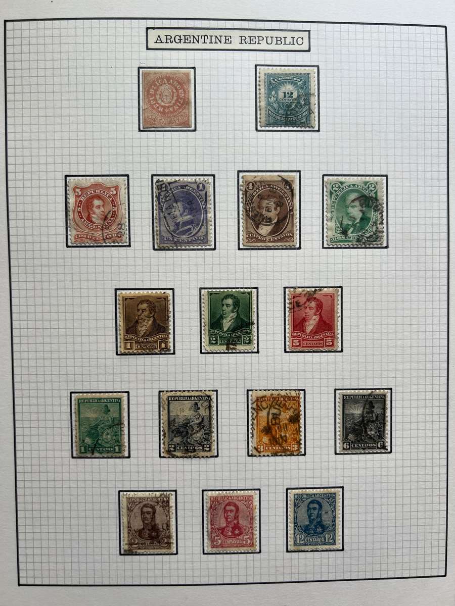 South American Stamp Album  Uruguay, Venezuela, Salvador, Nicaragua (150+ stamps)