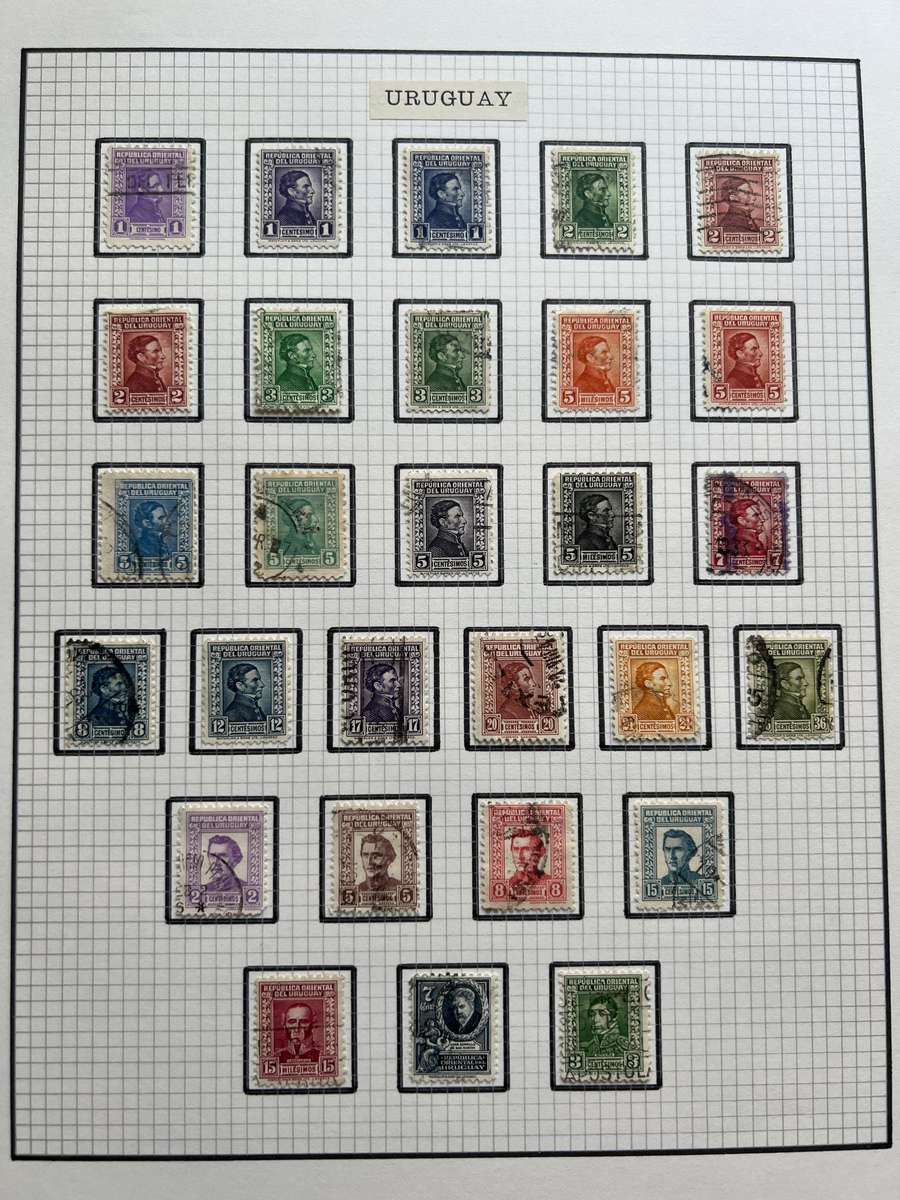 South American Stamp Album  Uruguay, Venezuela, Salvador, Nicaragua (150+ stamps)