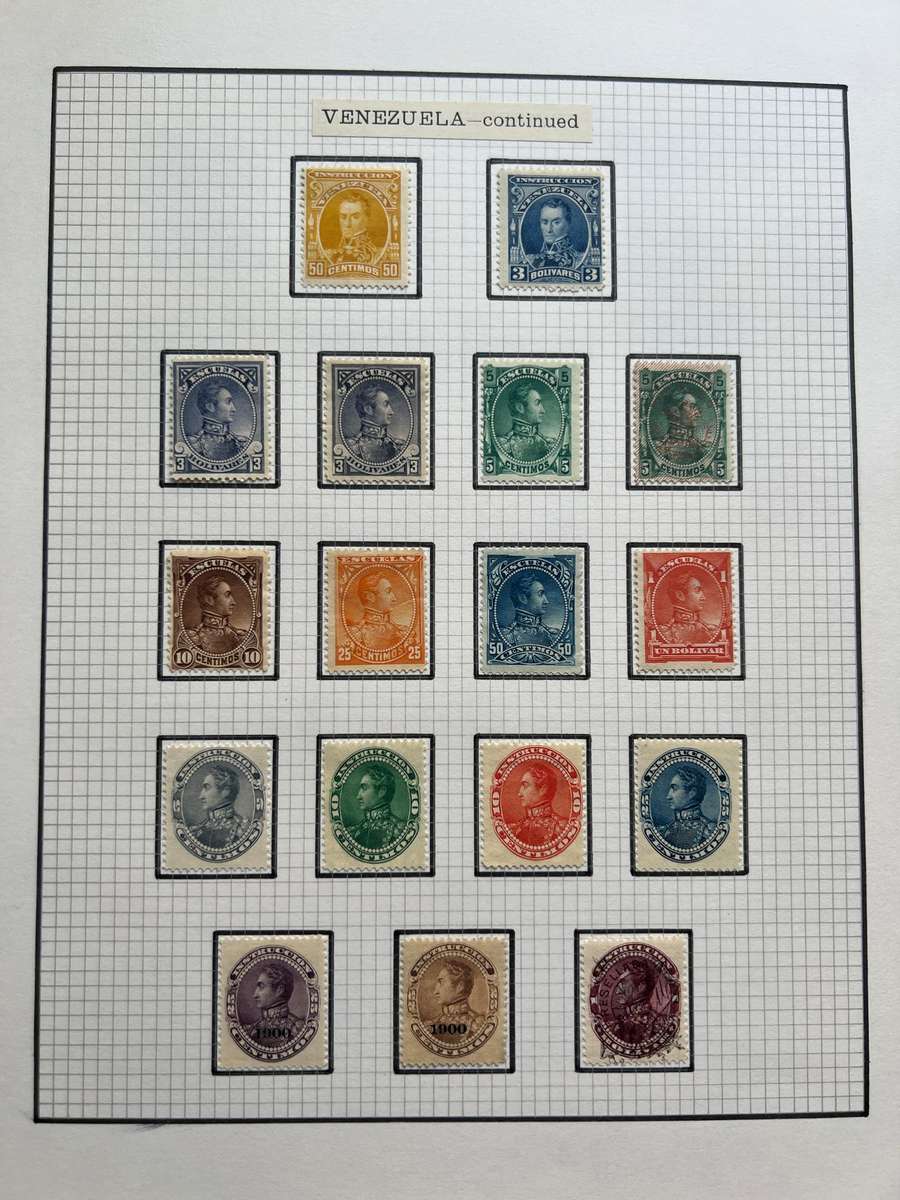 South American Stamp Album  Uruguay, Venezuela, Salvador, Nicaragua (150+ stamps)