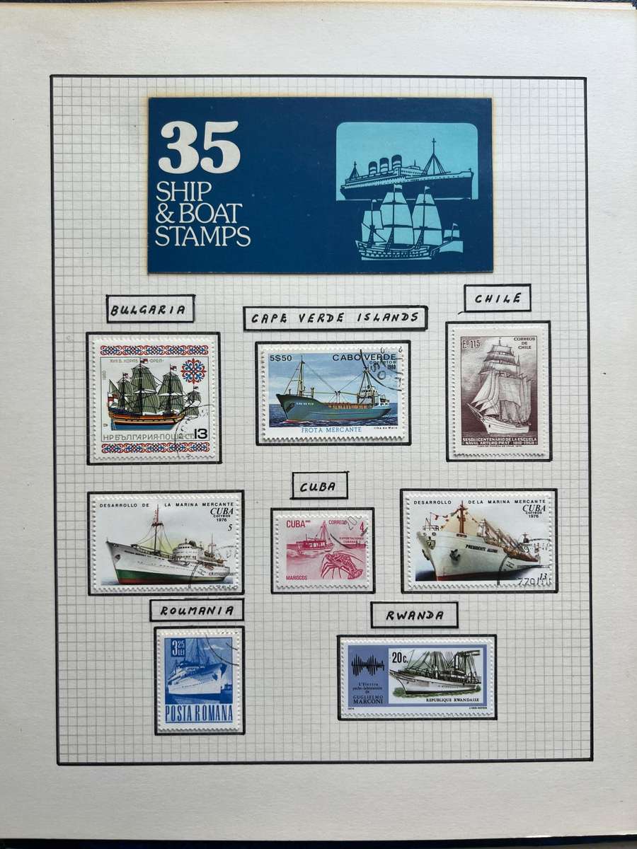 South American Stamp Album  Uruguay, Venezuela, Salvador, Nicaragua (150+ stamps)
