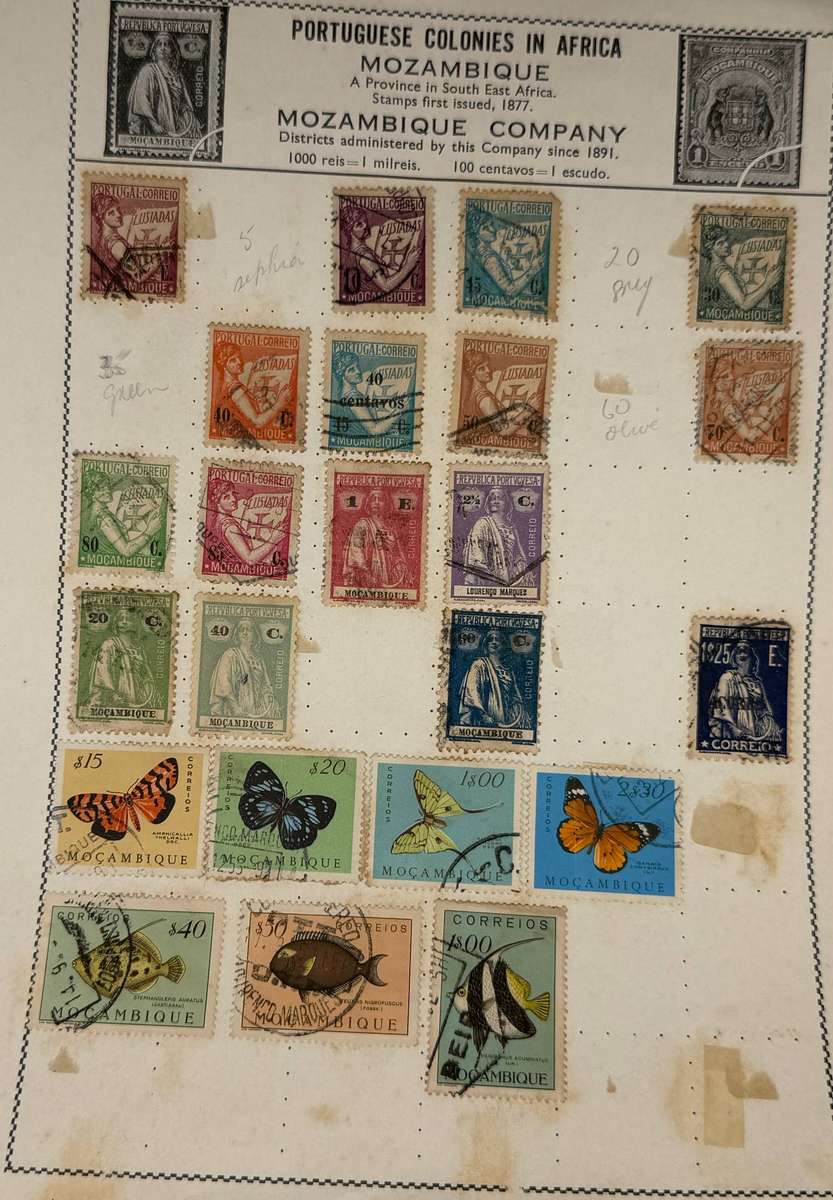 Mocambique Stamp Collection  Ceres Issue, Map Series, Colonial Definitives (40+ Stamps)