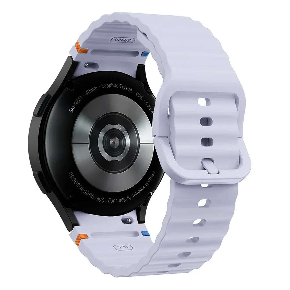 Sporty Silicone Samsung Galaxy Watch Straps (Midnight Blue, Galaxy 7 40mm 44mm)