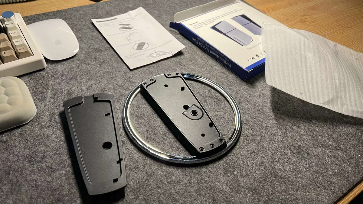 Vertical Stand For PS5 Slim Console Disc And Digital Edition (PS5 Pro compatible)