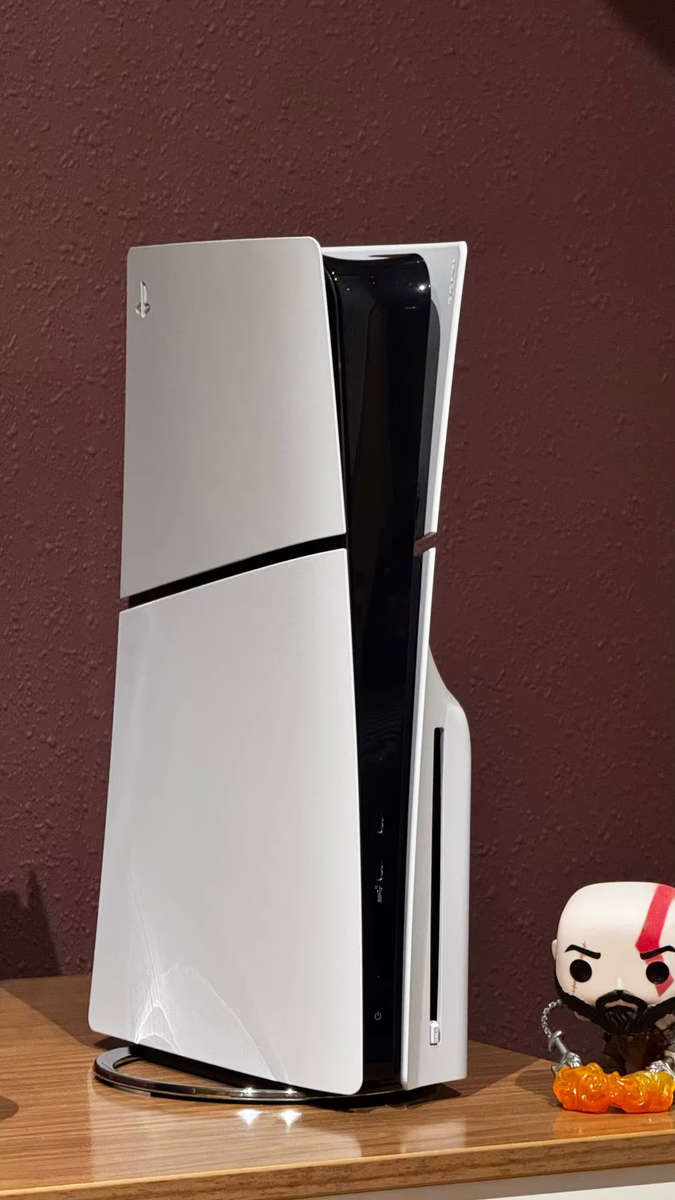 Vertical Stand For PS5 Slim Console Disc And Digital Edition (PS5 Pro compatible)