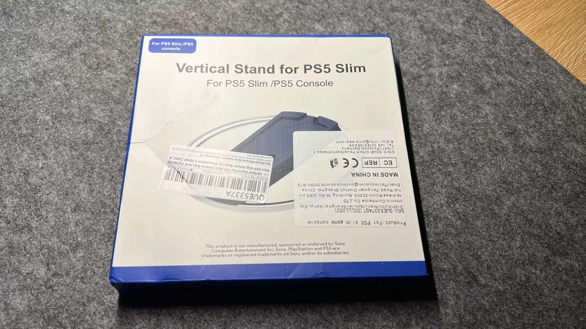 Vertical Stand For PS5 Slim Console Disc And Digital Edition (PS5 Pro compatible)