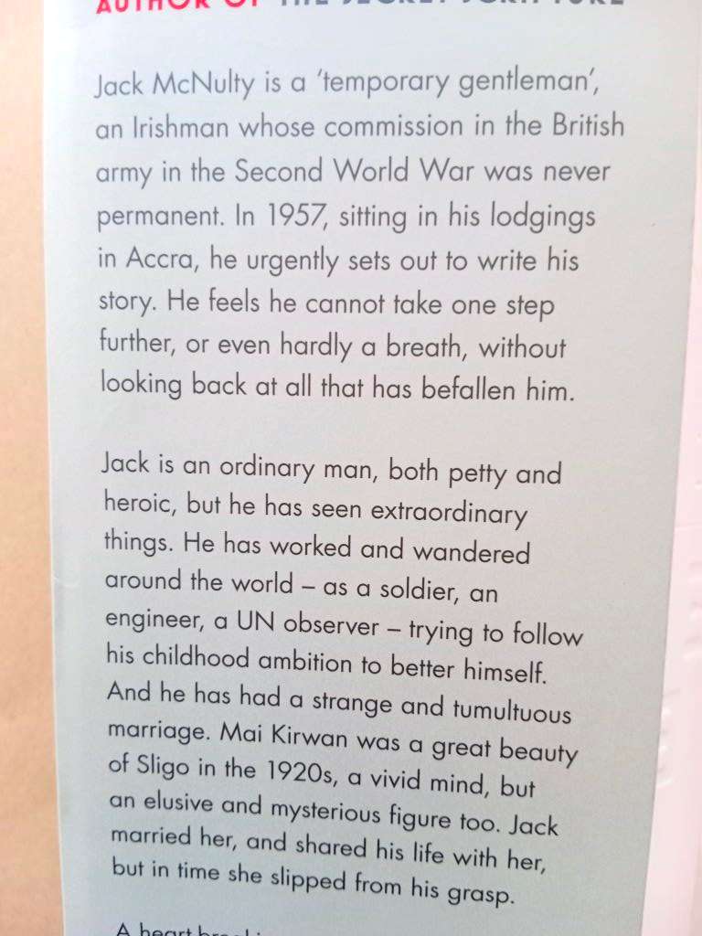 The Temporary Gentleman, Sebastian Barry