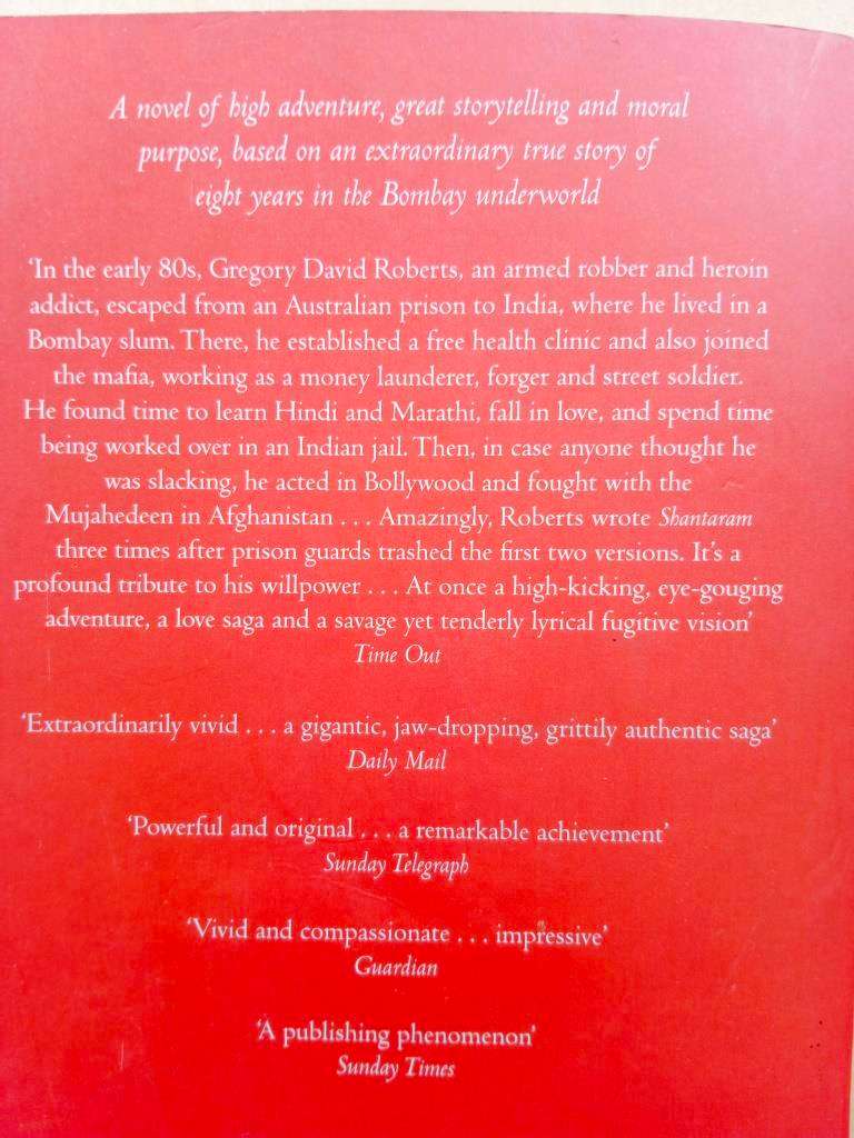 Shantaram, Gregory David Roberts