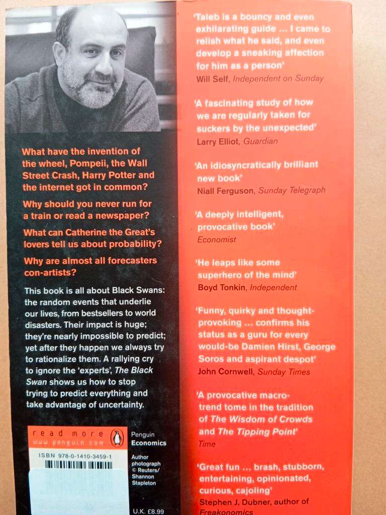 The Black Swan, Nassim Nicholas Taleb