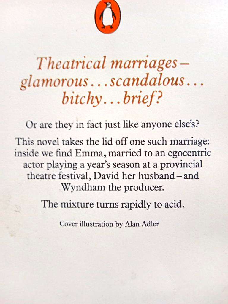 The Garrick Year, Margaret Drabble