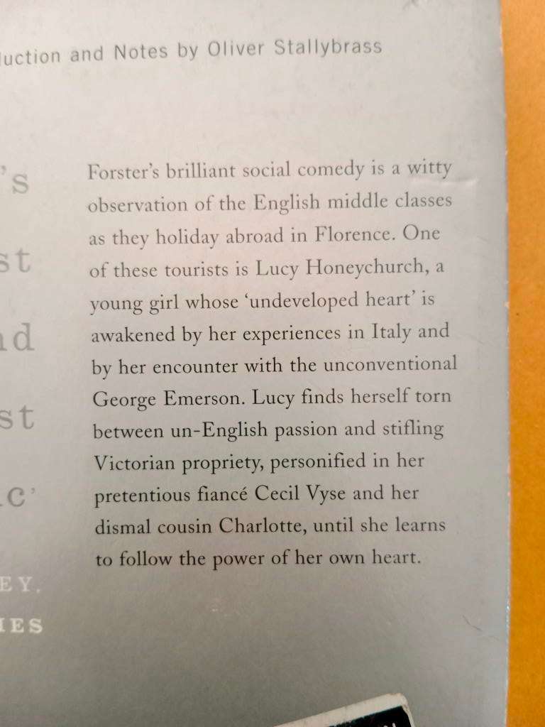 A Room with a View, E.M. Forster