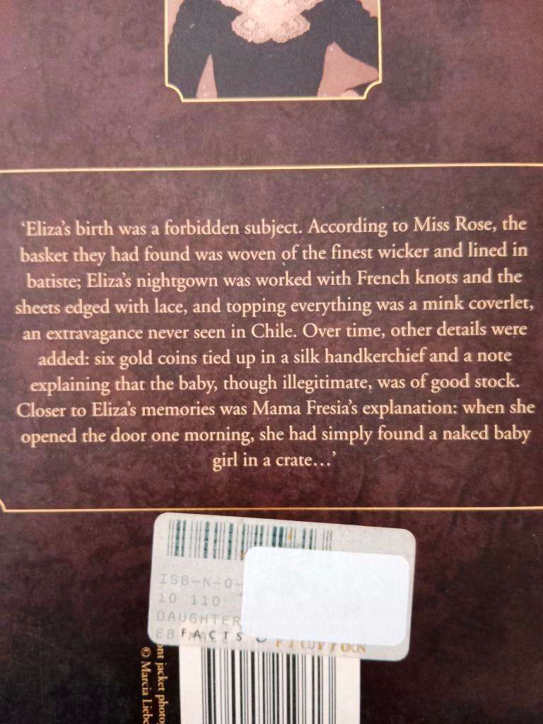 Daughter of Fortune, Isabel Allende