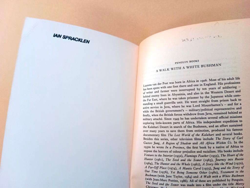 A Walk with a White Bushman, Laurens van der Post