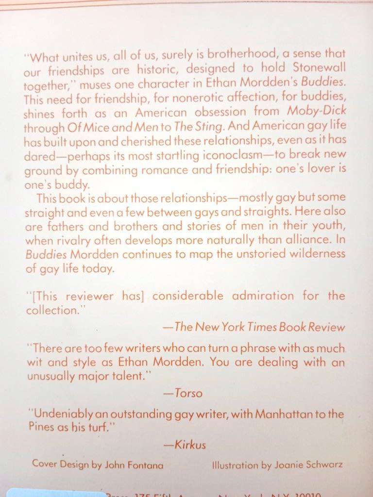 Buddies, Ethan Mordden