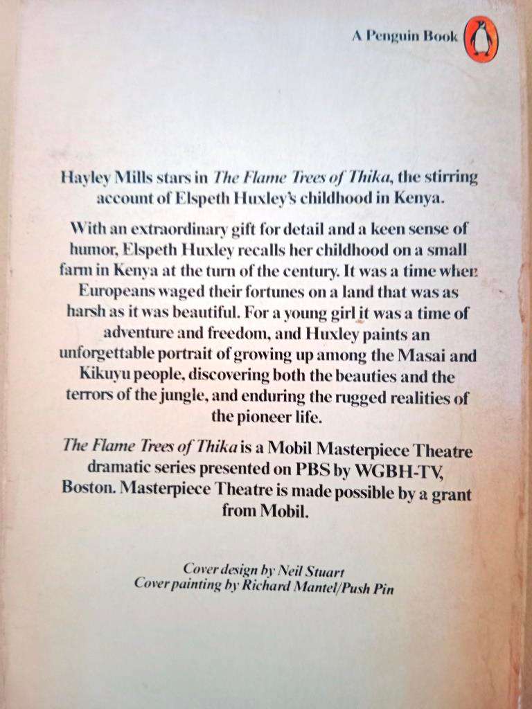 The Flame Trees of Thika, Elspeth Huxley