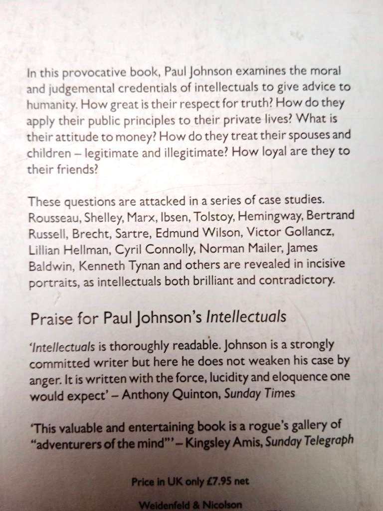 Intellectuals, Paul Johnson