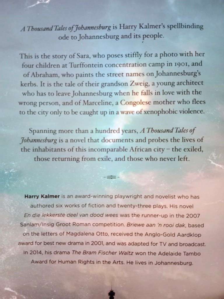 A Thousand Tales of Johannesburg, Harry Kalmer