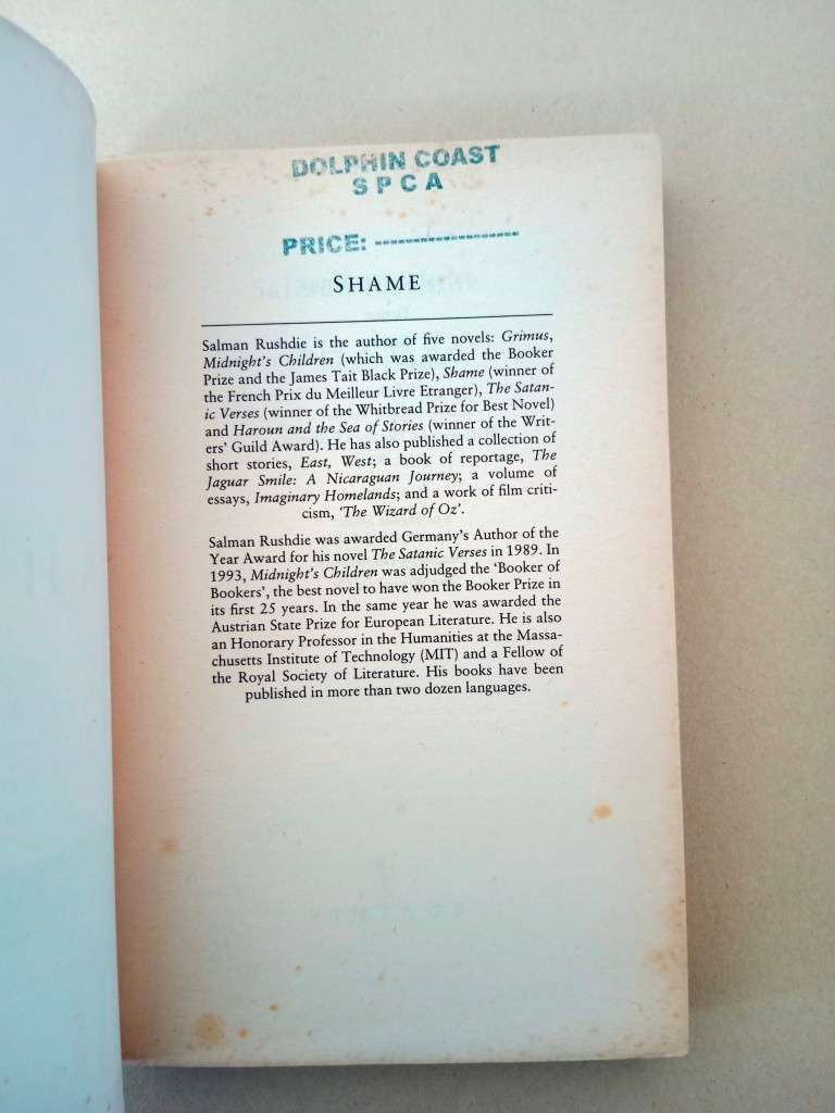 Shame, Salman Rushdie