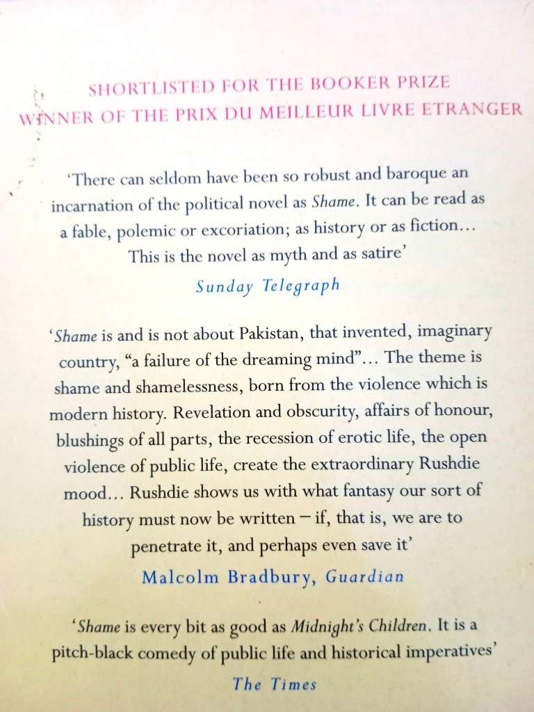 Shame, Salman Rushdie