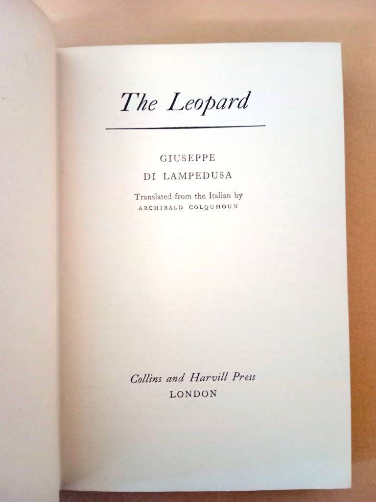 The Leopard, Giuseppe di Lampedusa