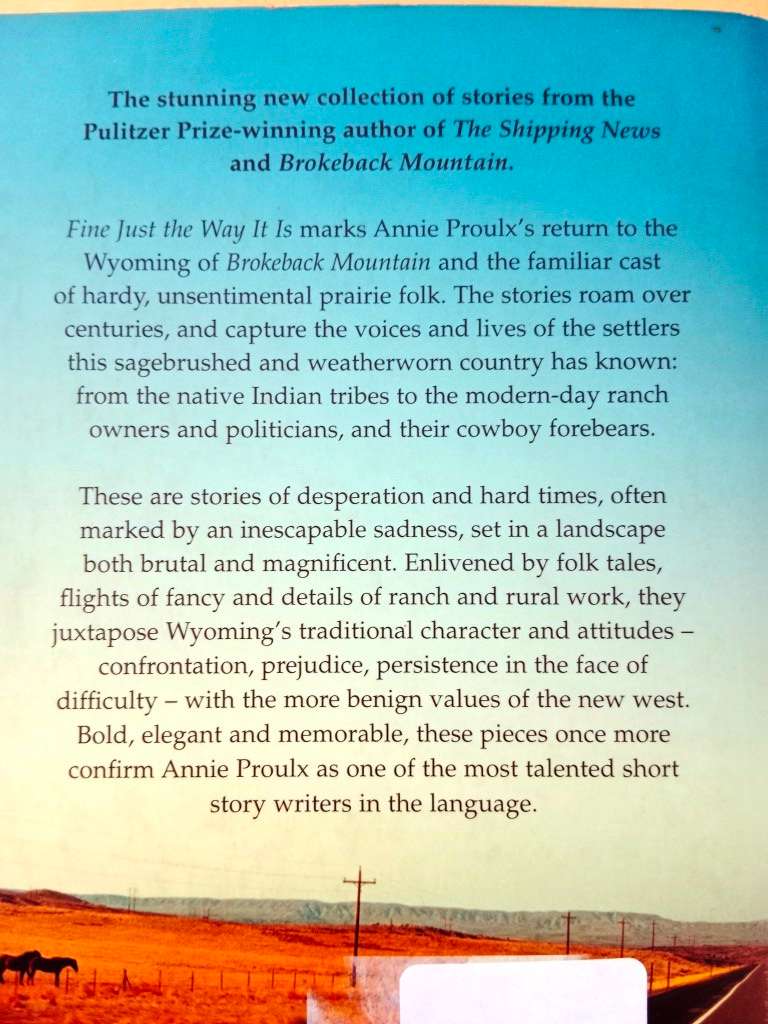 Fine Just the Way It Is, Annie Proulx