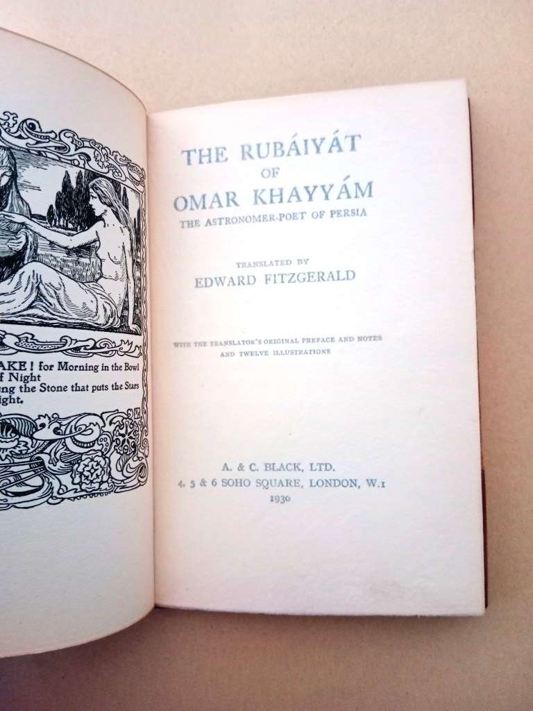 The Rubáiyát of Omar Khayyám, translated by Edward Fitzgerald