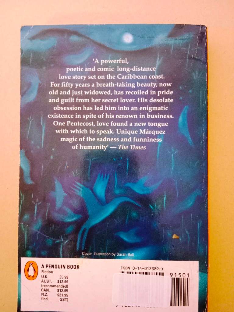 Love in the Time of Cholera, Gabriel García Márquez