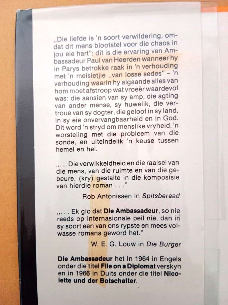 Die Ambassadeur, André P. Brink