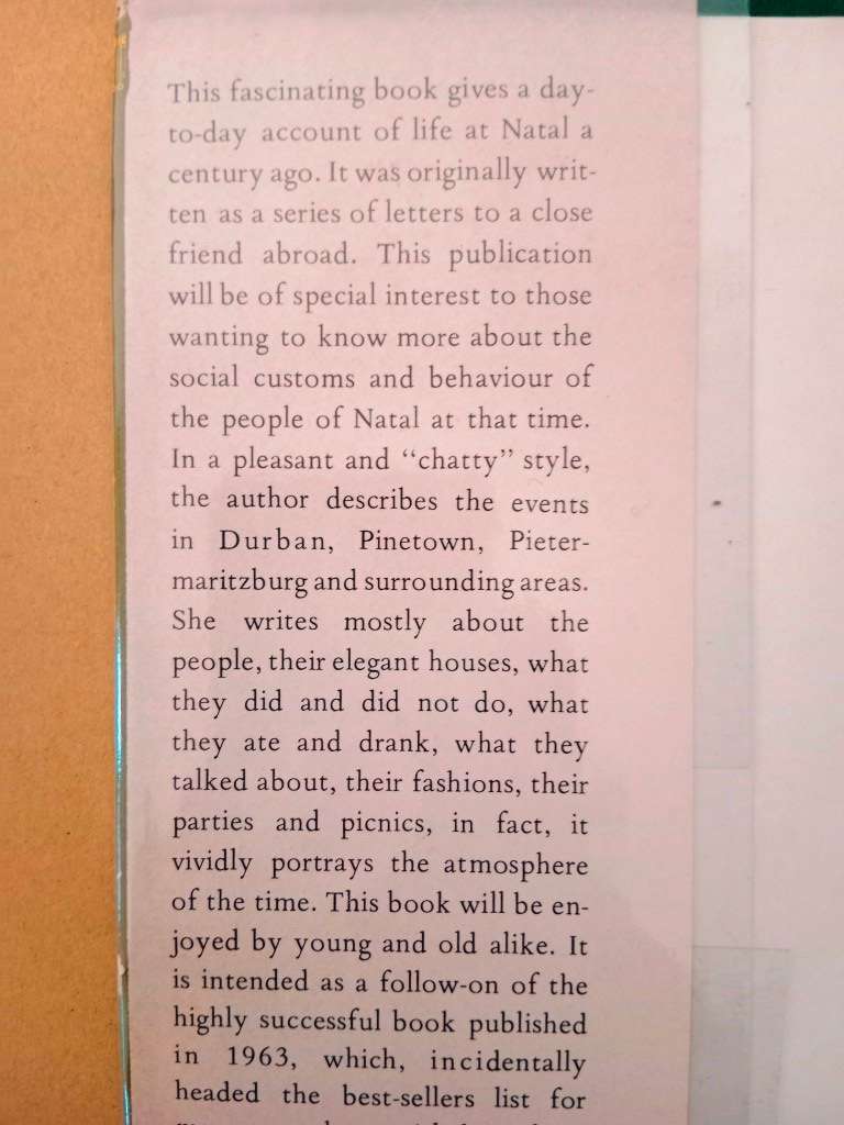 Life at Natal a Hundred Years Ago, by a Lady