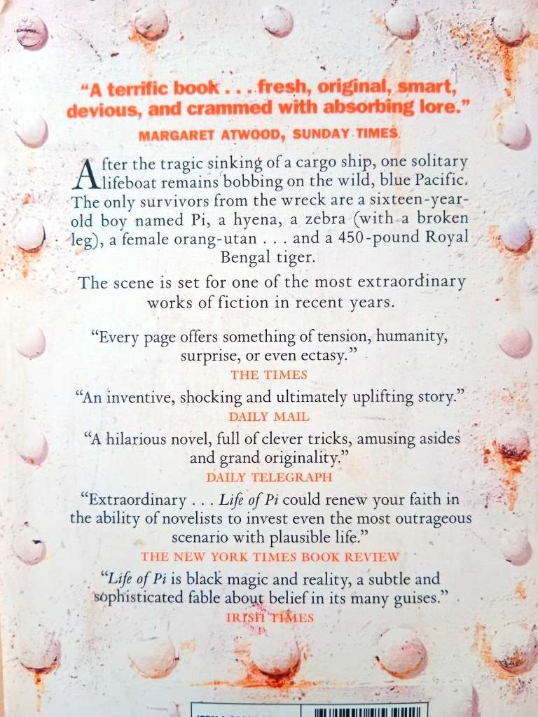 Life of Pi, Yann Martel