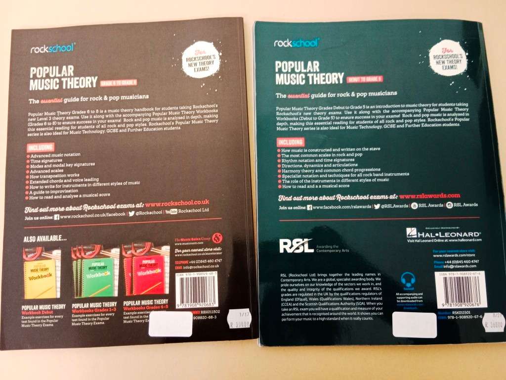 Popular Music Theory, Debut to Grade 5 and Grade 6 to Grade 8 [2-volume set]