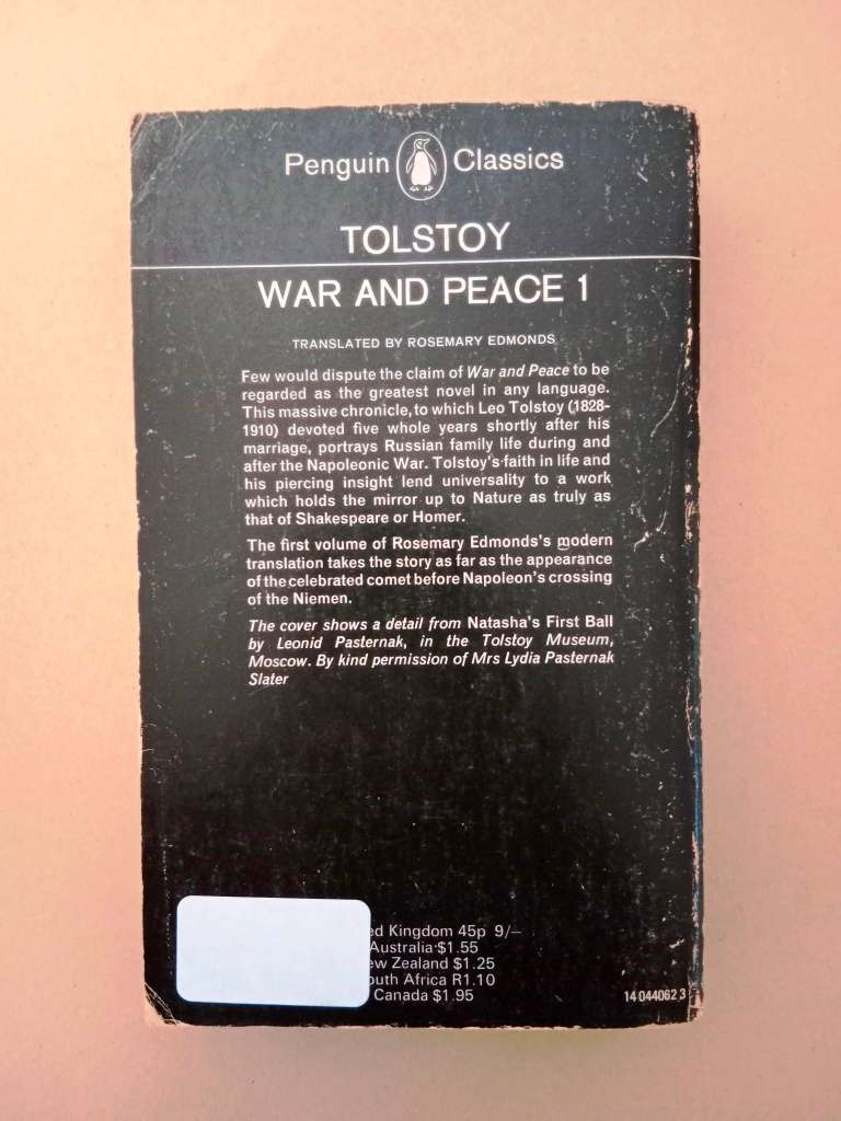 War and Peace, Volume 1, Leo Tolstoy